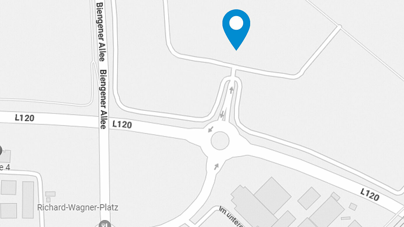 标有巴特克罗济根的SIKO GmbH位置的地图
