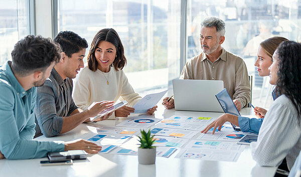 SIKO-Mitarbeiter in einer Marketing-Besprechung