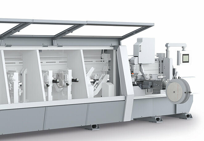 Positioning systems for edge banding machines from SIKO