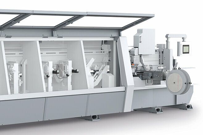 Positioning systems for edge banding machines from SIKO