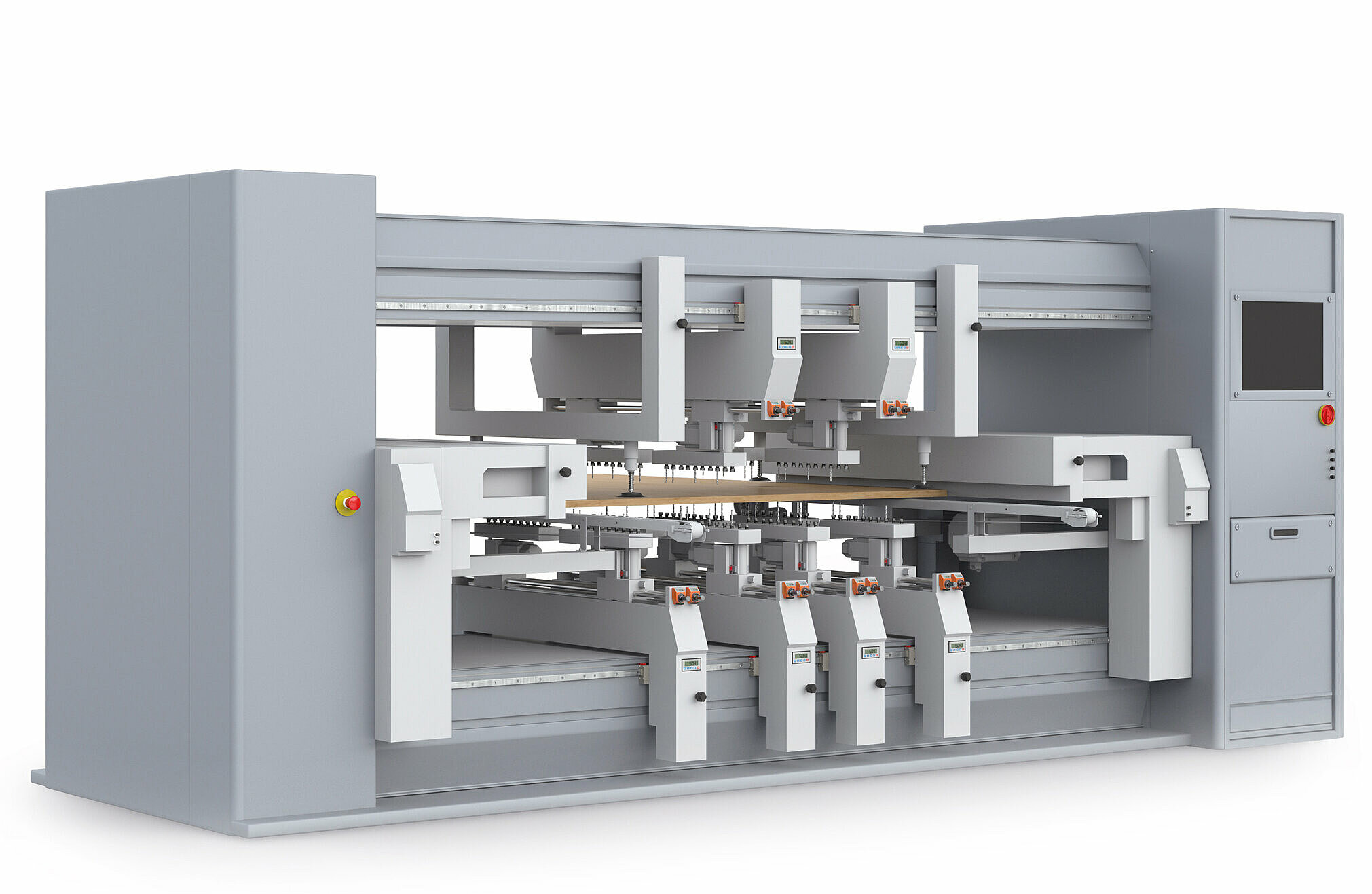 Positioning systems for dowel drilling machines by SIKO Positioning systems for dowel drilling machines by SIKO