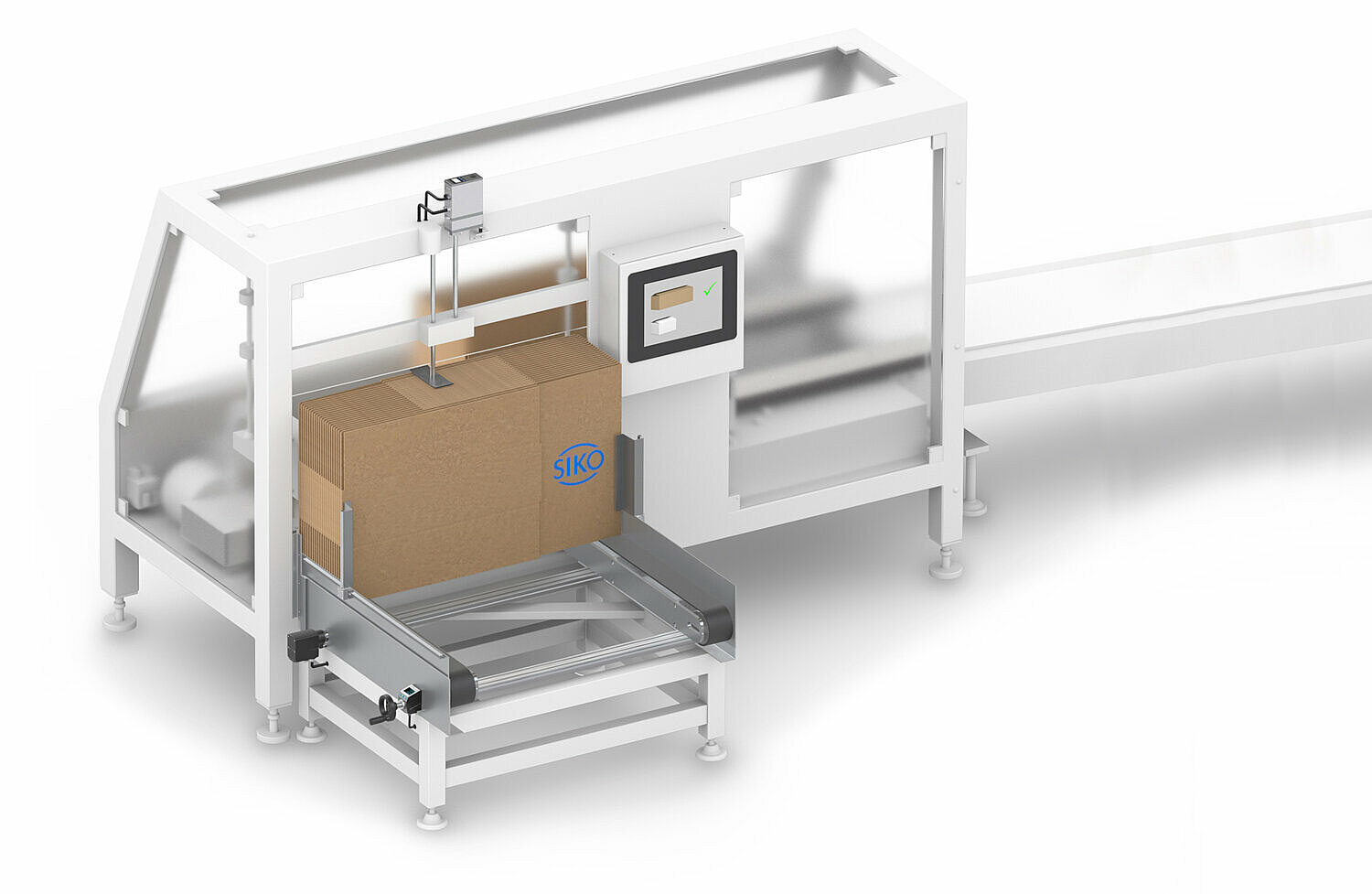 SIKO positioning systems for carton erectors SIKO positioning systems for carton erectors