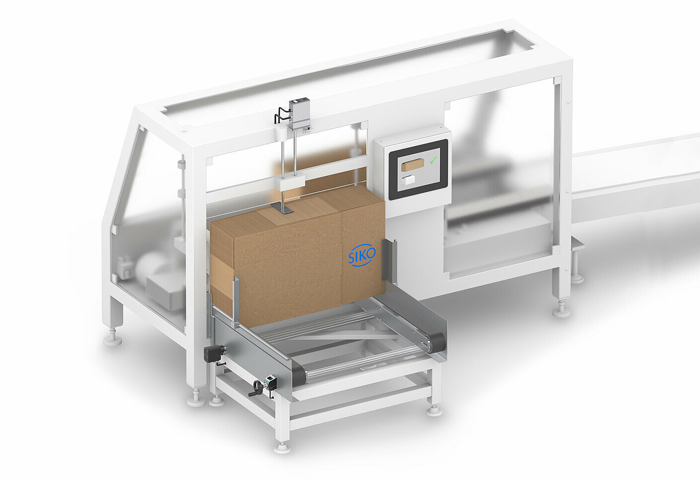 SIKO Positioniersysteme für Kartonageaufrichter