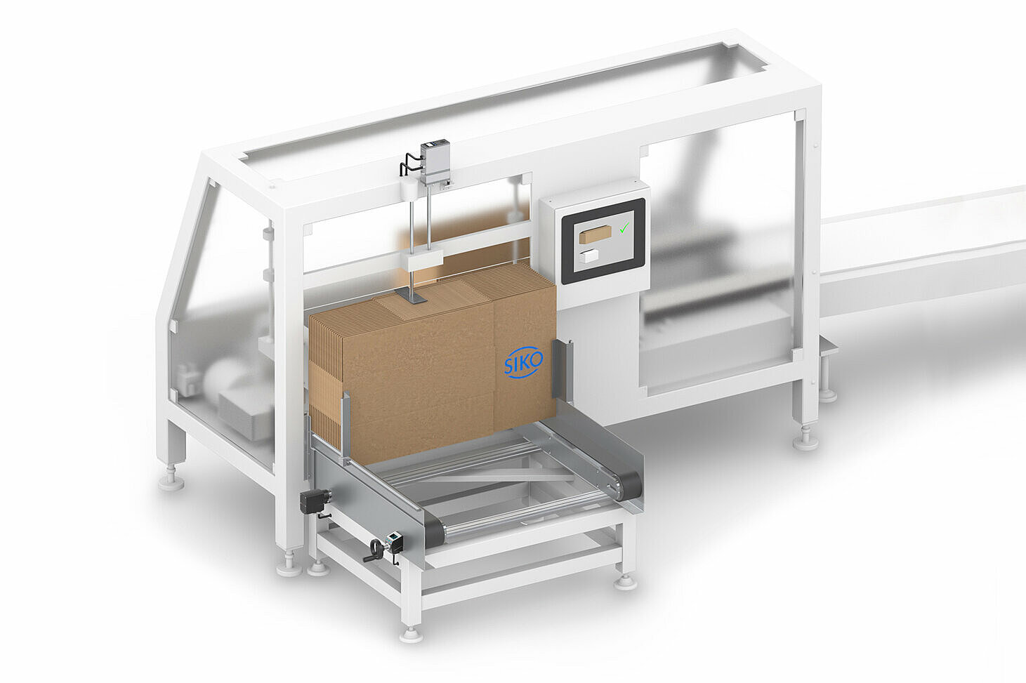SIKO positioning systems for cardboard erectors