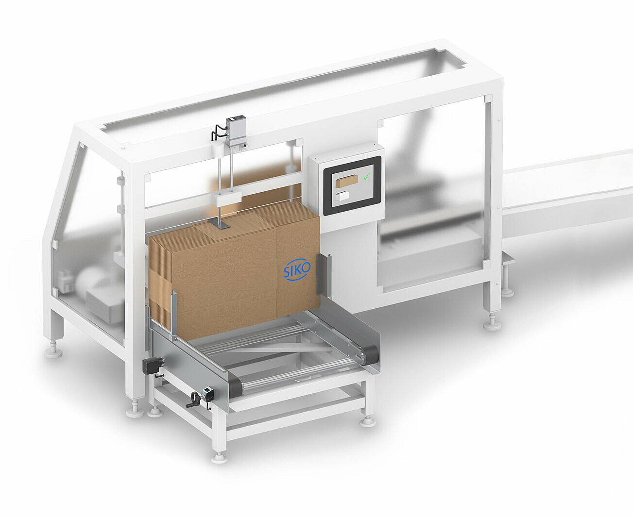 SIKO Positioniersysteme für Kartonageaufrichter