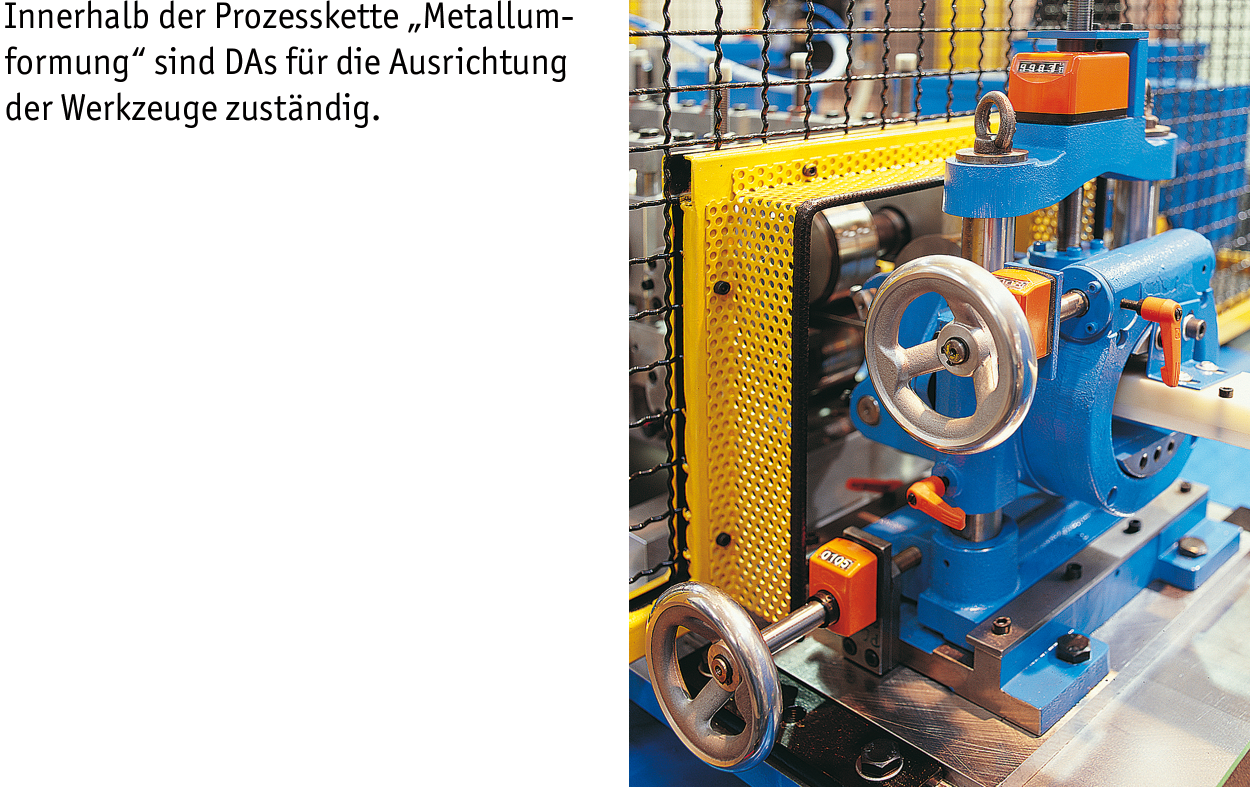 SIKO Positionsanzeigen des Typs DA09S an einer Produktionsmaschine in der Metallverarbeitung SIKO Positionsanzeigen des Typs DA09S an einer Produktionsmaschine in der Metallverarbeitung