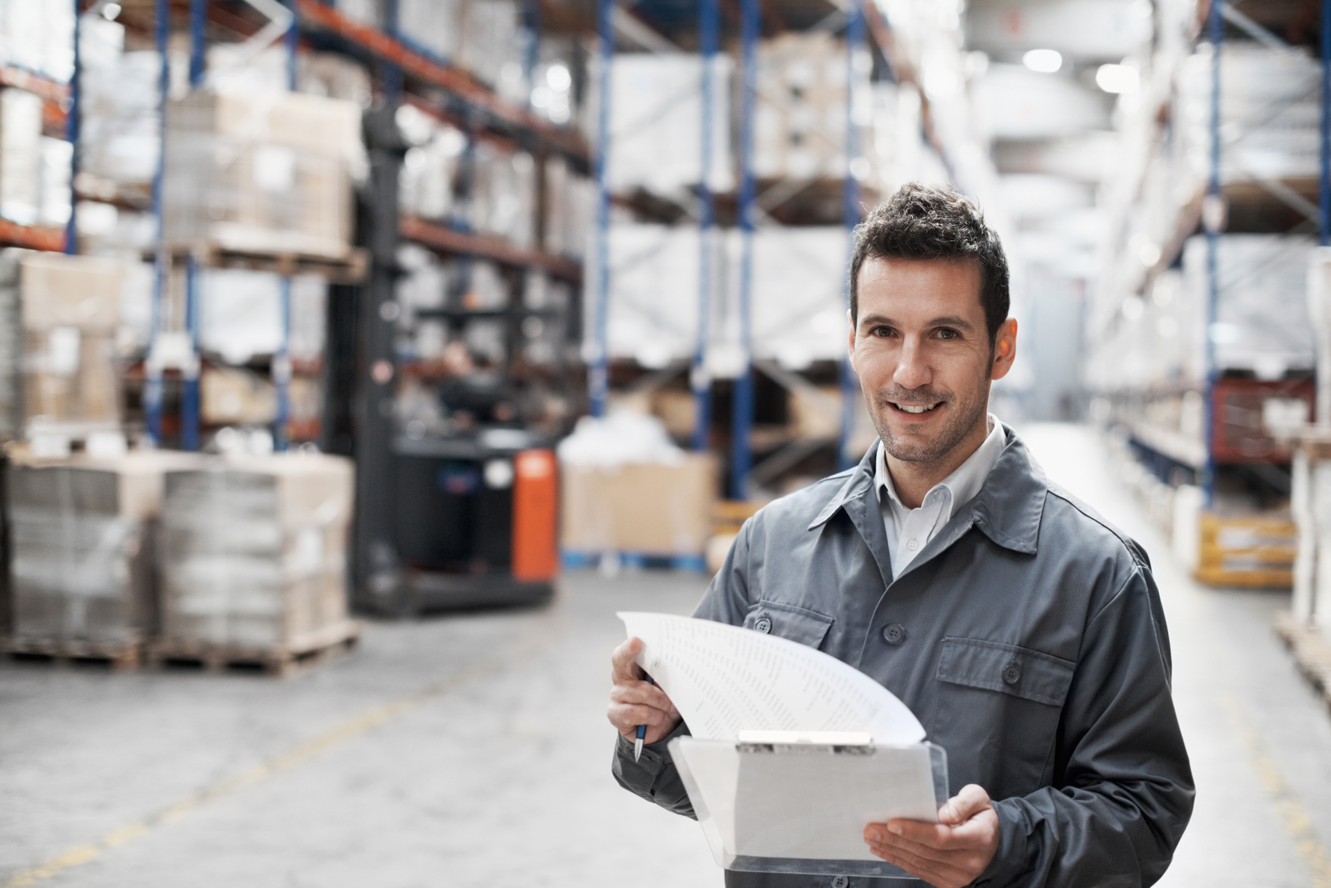 Mitarbeiter in der Logistikabteilung